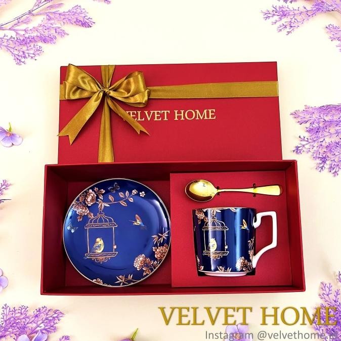 

Hampers piring dessert mug gelas kado parcel imlek lebaran natal gift ABD