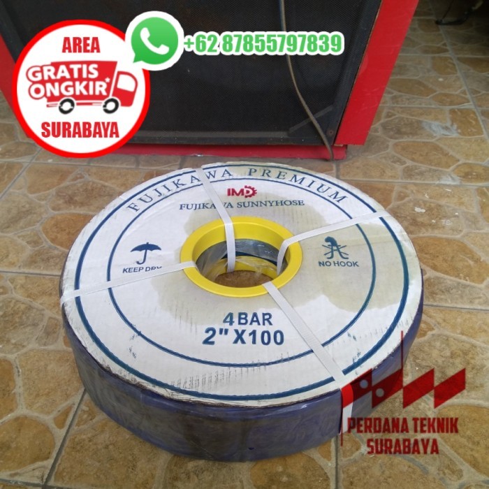 selang lipat sunny hose 2 inch 100 meter selang irigasi buang fujikawa