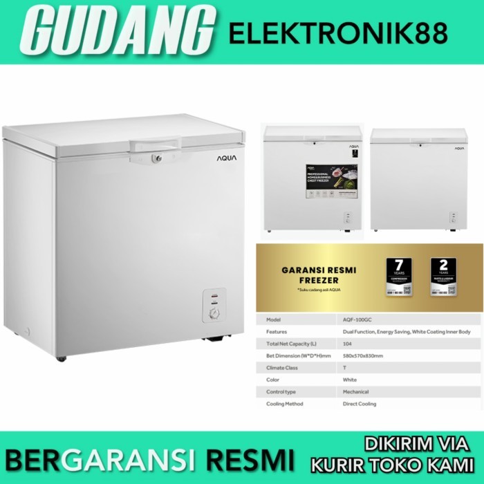 FREEZER BOX AQUA AQF150GC EST FREEZER AQUA 157 LITER