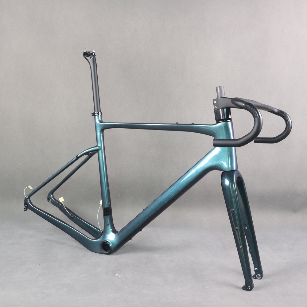 HONYA Chamelen Color Gravel Bike Frame, Gravel Disc Frame, All Inner Cable Disc, GR044 gravel frame