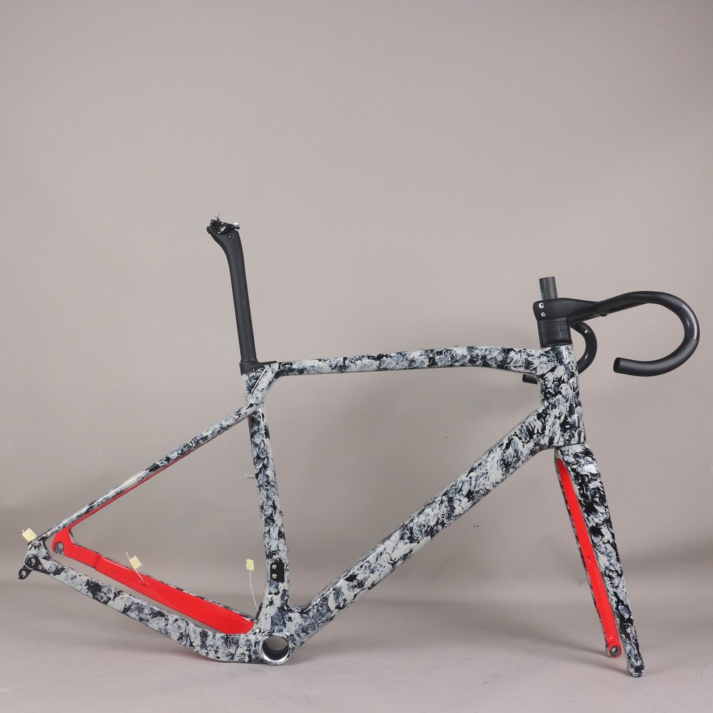 HONYA Seraph-Gravel Carbon Gravel Bike Frame, Custom Paint, Water Ripple Color, Super Light, T1000 G