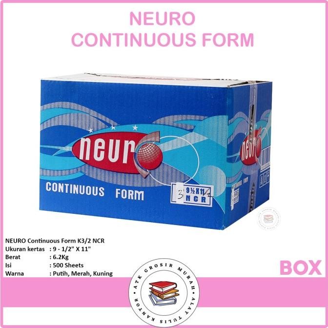 

Kertas Komputer / Continous Form 91/2 x 11 3 Ply/2 ( K3/2 Neuro ) NCR