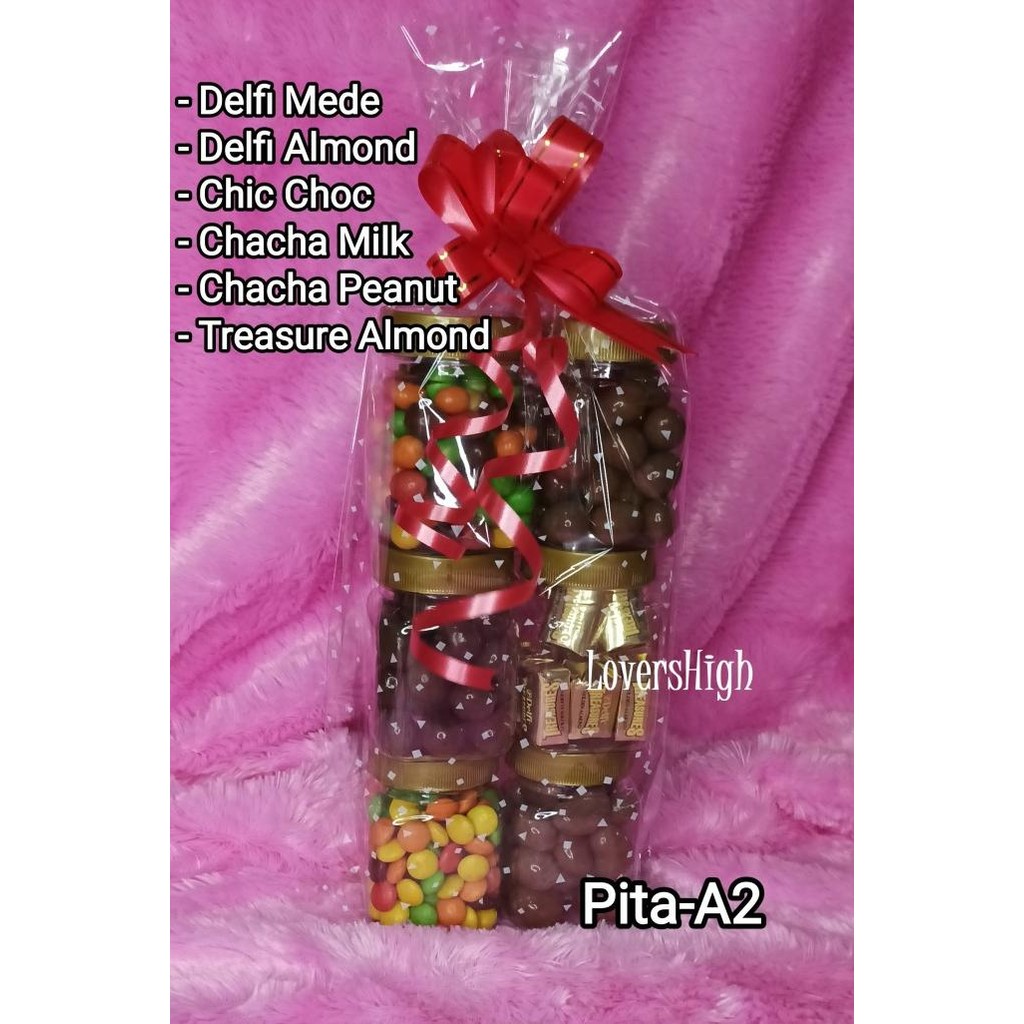 

Hampers Parcel Coklat Lebaran 6 Toples Mini 210Ml Full Delfi / Asli Original Dan Terpercaya