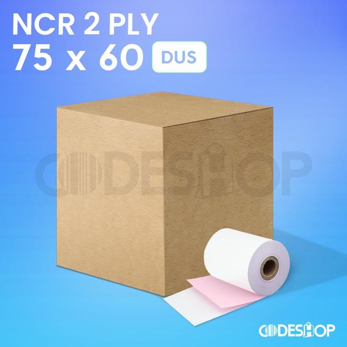 

( 1 DUS ) KERTAS STRUK KASIR NCR 75 X 60 mm - 2PLY - PRINTER EPSON TMU