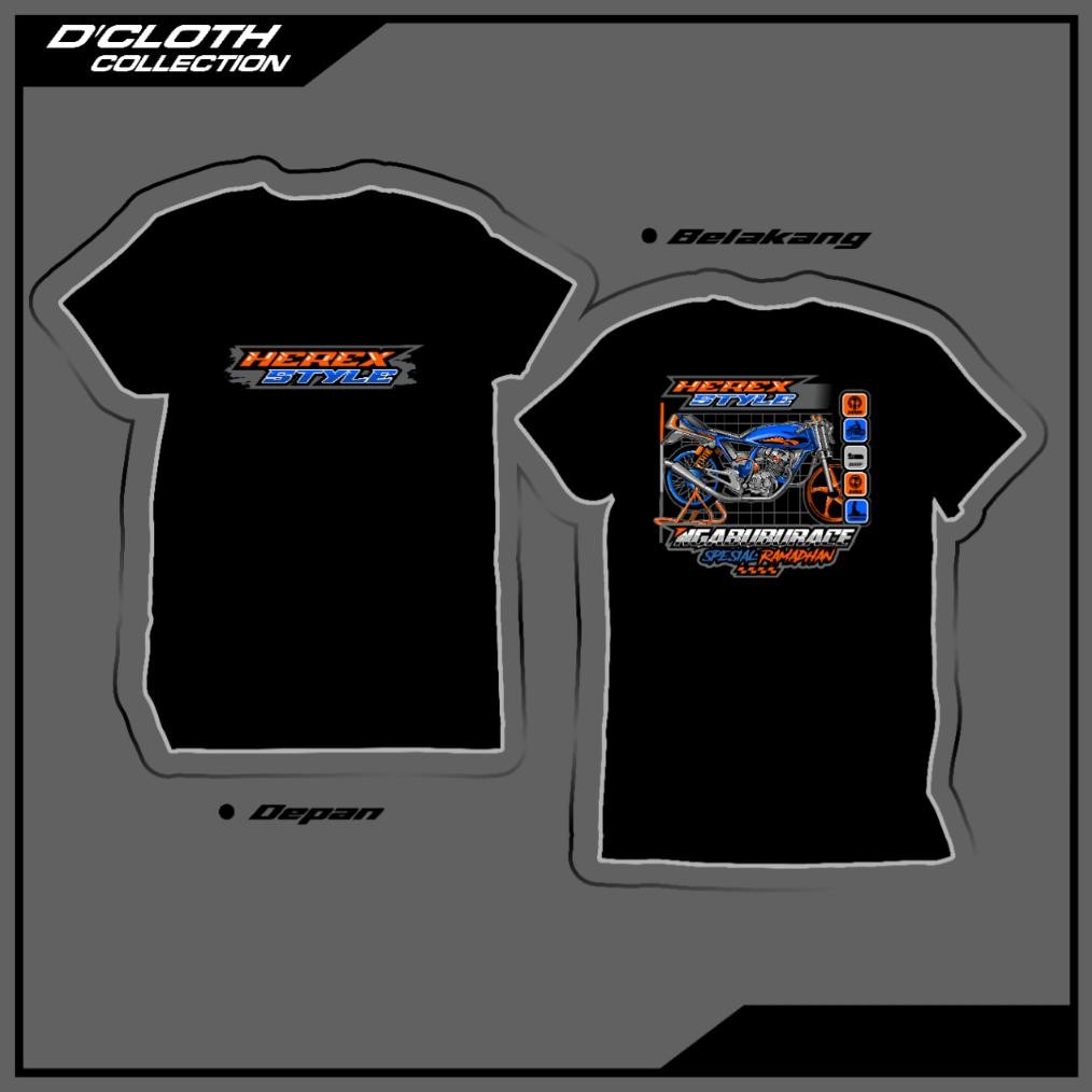 Promo Kaos Distro Herex Style Ramadhan Race Katun Pe 24S Lengan Pendek Super Premium Atasan Pria Wan