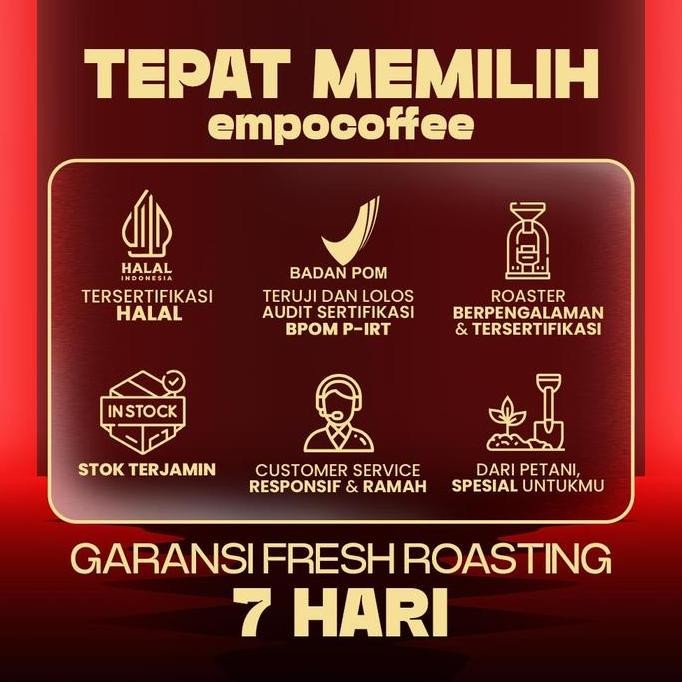 

Kopi Arabika Aceh Gayo Sumatra Arabica Coffee Bean Coffe Beans 200 Gr