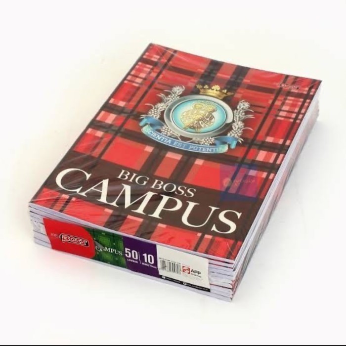 

DISKON BUKU TULIS BIG BOSS CAMPUS 50 LEMBAR BUKU TULIS SEKOLAH SD SMP SAM SMK ( 1 PACK ISI 10 BUKU )