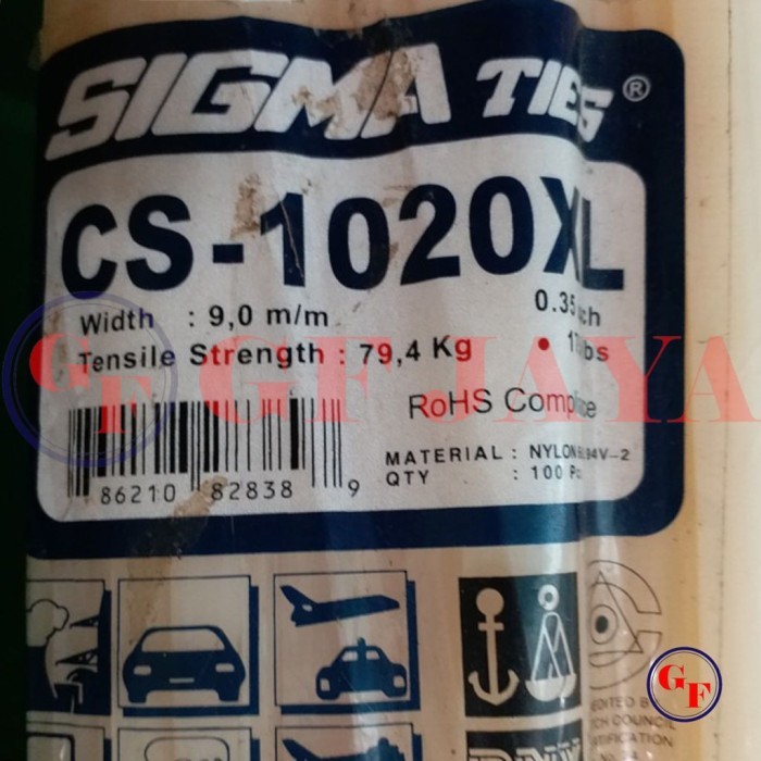 

Kabel Ties Sigma CS 1020XL / 102cm Putih CS1020XL Cable White 100 cm