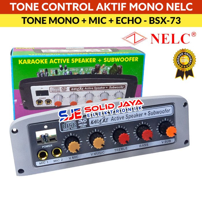 TONE CONTROL AKTIF MONO PLUS SUBWOOFER AKTIVE NELC BSX73 BSX-73 BSX 73