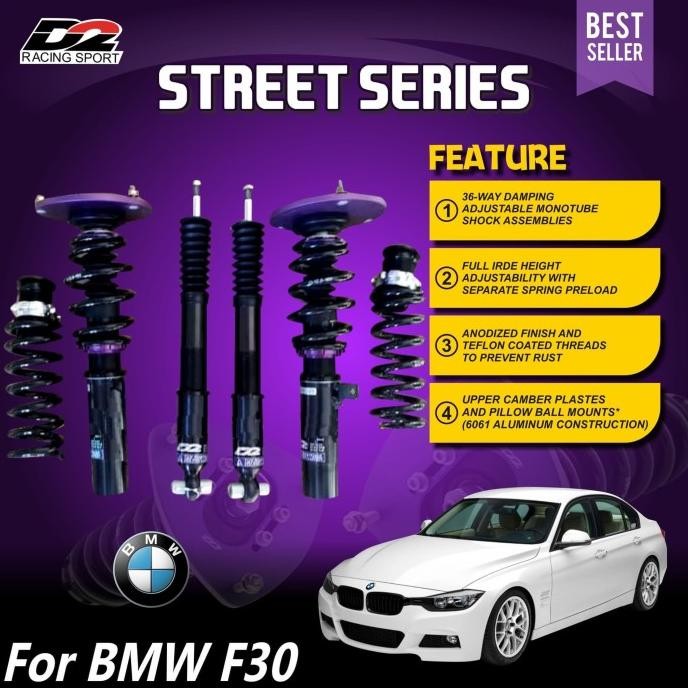 Aksesoris Suspensi Shockbecker Coilover D2 Racing Street Serie BMW F30