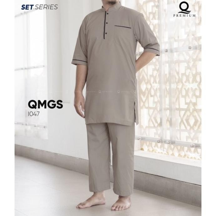 Baju Gamis Pria Setelan Dengan Celana Qomishu Pakistan Dewasa Big Size