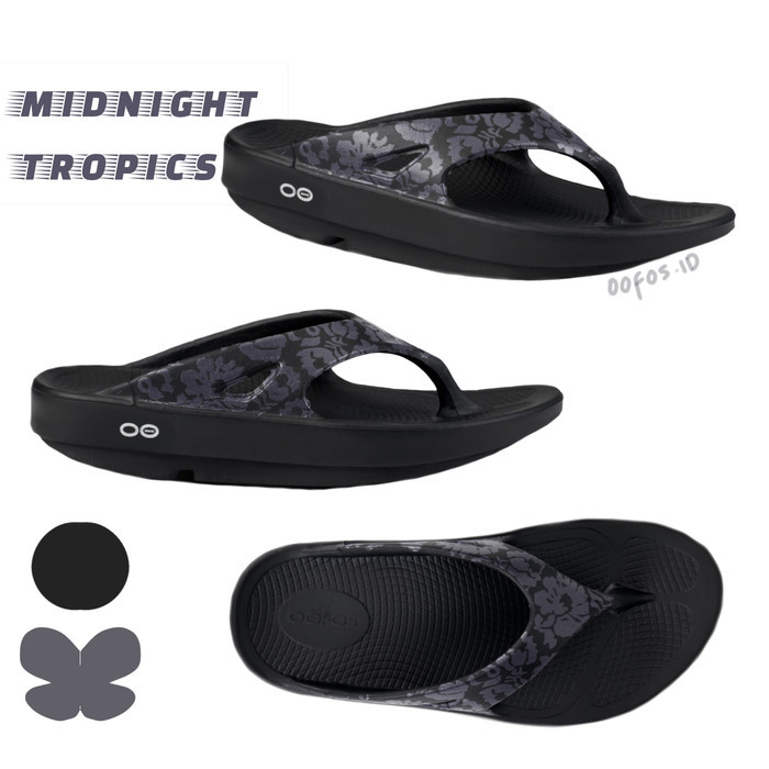 Oofos Ooriginal Thong Limited Midnigh Tropics