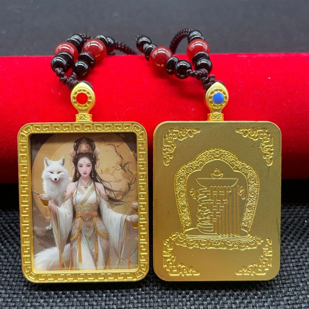 Kalung Thangka Liontin Thangka Sembilan Ekor Abadi