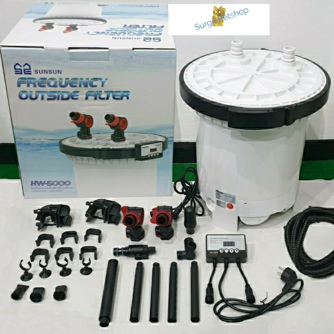 SUNSUN External Filter Aquarium HW 5000 Aquascape kolam air ikan ORI
