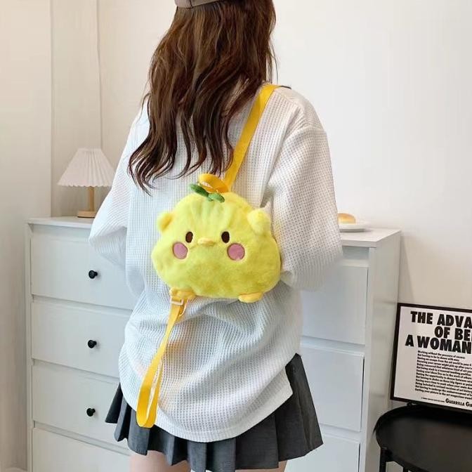 Sale Tas Selempang Ayam Chick Cute Korean Style Backpack Tas Kartun Lucu