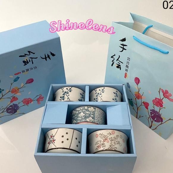 

Parling Laris! Mangkok Set Jepang Blosums Kado Hampers Idul Fitri Premium (02) 5 Set.