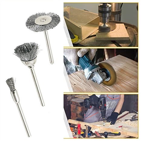 

ZZHXSM Sikat Kawat Bor Listrik Wire Grinder Brush Polishing 9 PCS - JI-9