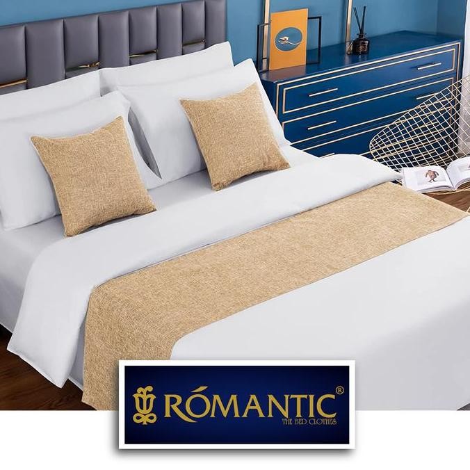 Grosir Bed Runner / Selendang Kasur Khaki By Romantic Standard Hotel Minimalis