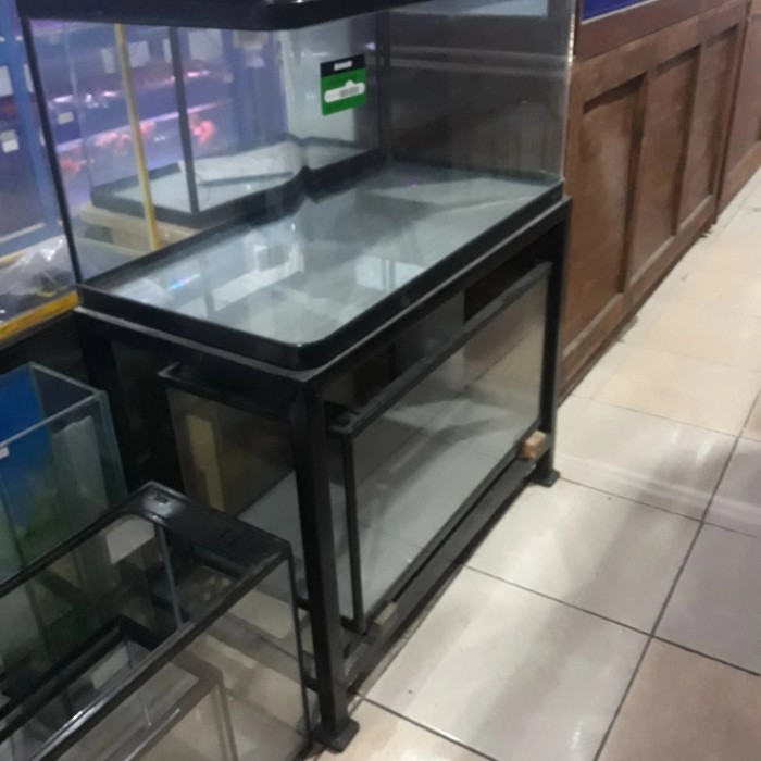 AQUARIUM BAHARI BENDING DAN RAK BESI, BAHARI 90X45X45 155 LITER