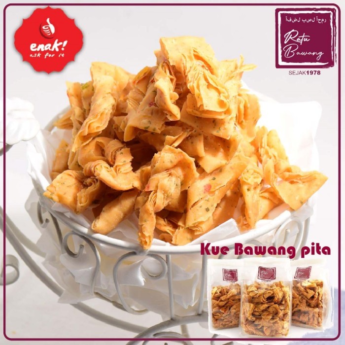 

TERBARU KERIPIK BAWANG / KUE BAWANG PITA TERENAK KUALITAS PREMIUM - ORIGINAL