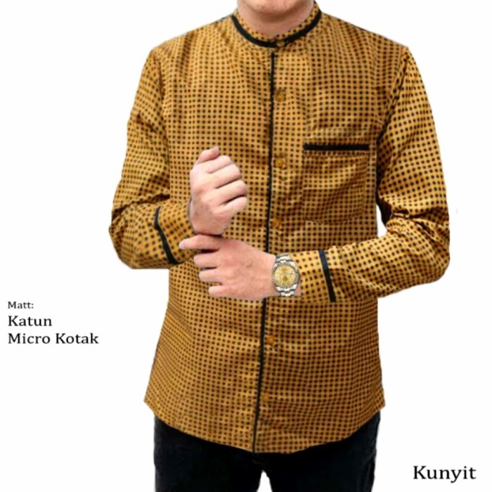 EJ314 kemeja koko pria lengan panjang Kotak Kotak STOK TERBATAS