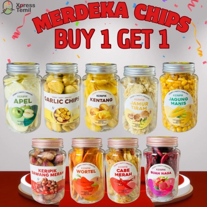 

STOK TERBATAS XPRESSTEMIL - MERDEKA CHIPS KERIPIK SAYUR BUAH