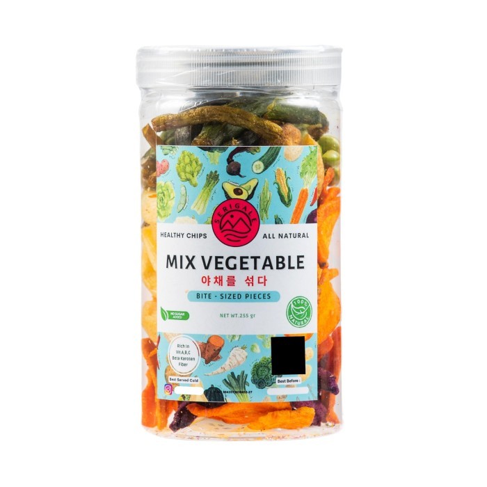 

MURAH Keripik Sayur Mix I 1000 ML I Wortel Kentang Okra Edamame I SERIGALE