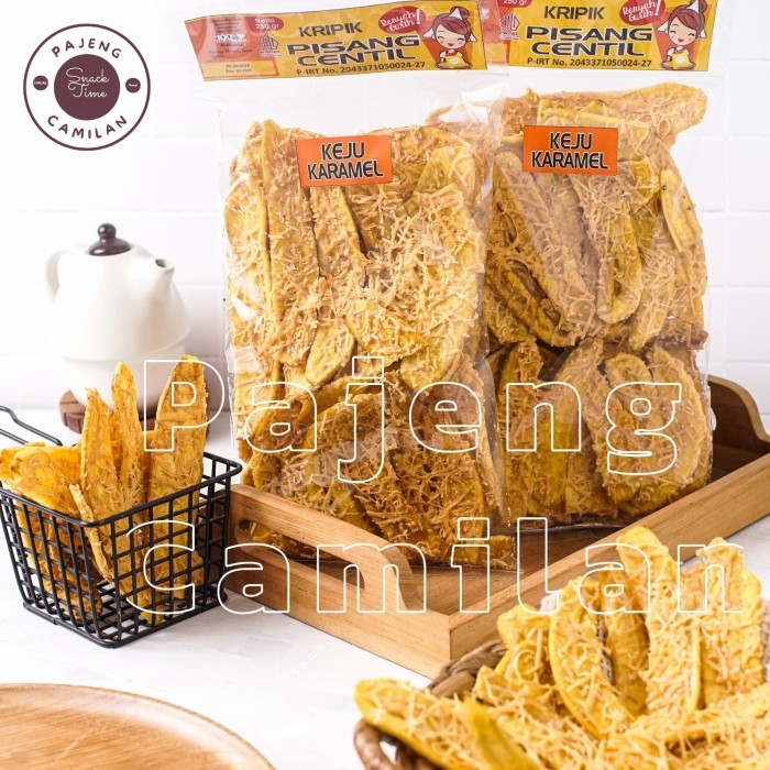 

DISKON Keripik Pisang Centil Keju Caramel 250 gram