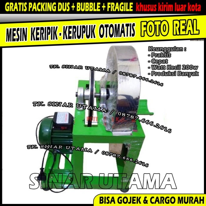 

LIMITED EDITION Mesin Pengiris Usaha Keripik n Kerupuk Dinamo Listrik CEPAT TIDAK CAPE