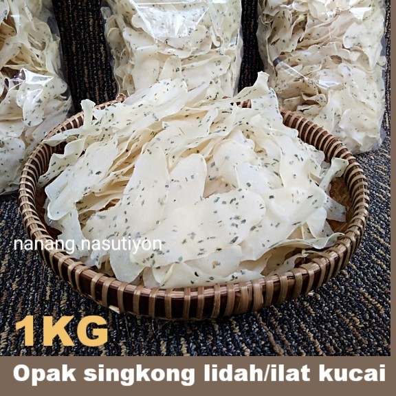 

DISKON KERIPIK OPAK SINGKONG LIDAH ILAT KUCAI WONOSOBO TIPIS RENYAH 1KG