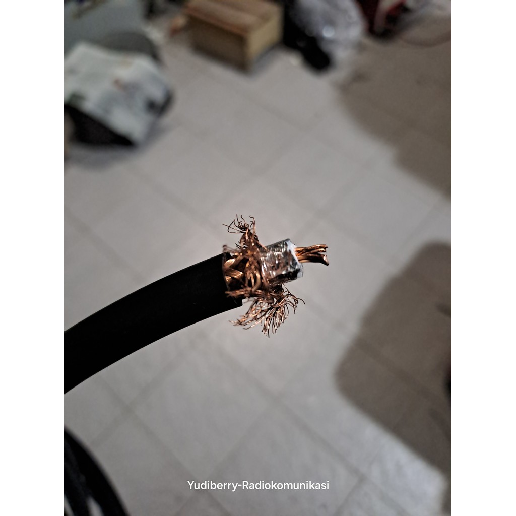 Coaxial Cable RG-8-U ULC SMA USA Standard 50 OHM ASLI MIRIP BELDEN SERABUT LENTUR FULL TEMBAGA D-ANT