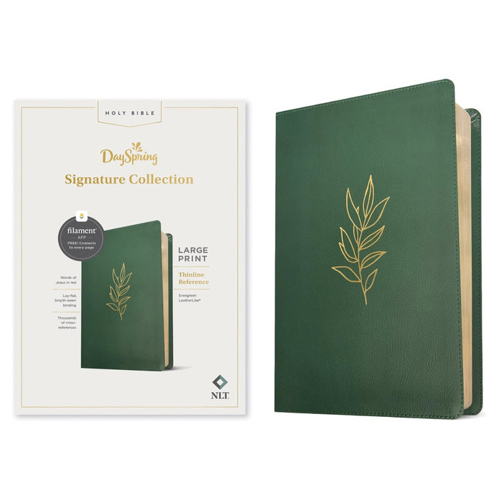 

NLT Large Print Thinline Reference Bible, Filament Enabled Edition