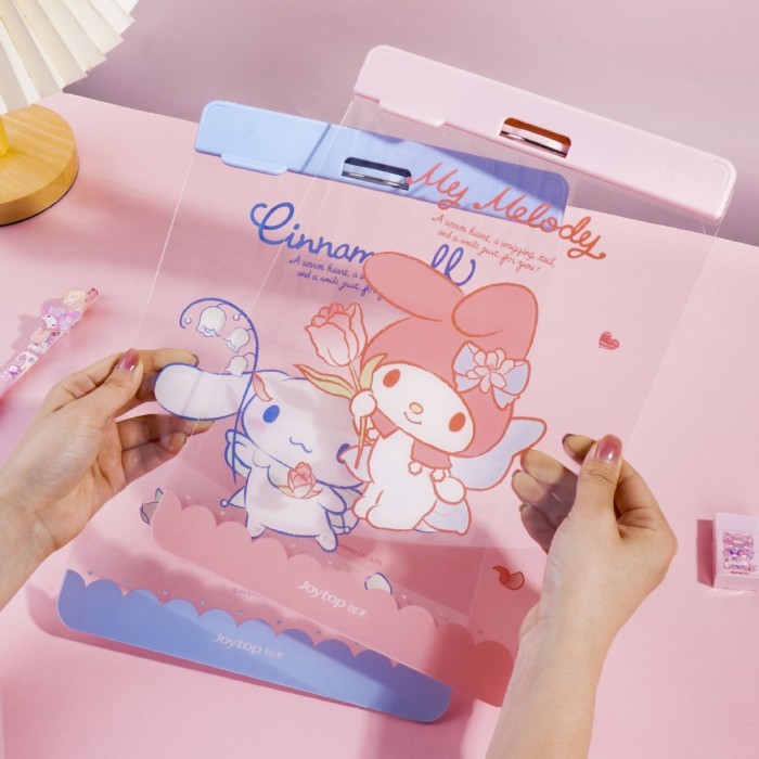 

TOKKADO Sanrio Akari Clipboard Papan Jalan Alas Ujian Akrilik A4 Lucu