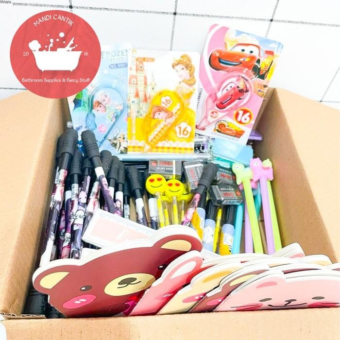 

Paket USAHA versi 2 ONLY 99K DAPAT BANYAK jualan untuk anak sekolah alat tulis kantor lucu buku