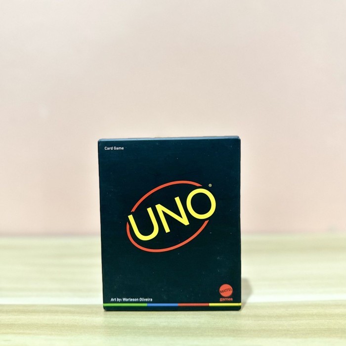 uno minimalista kartu uno hitam black card uno (LIMITED) STOCK 5