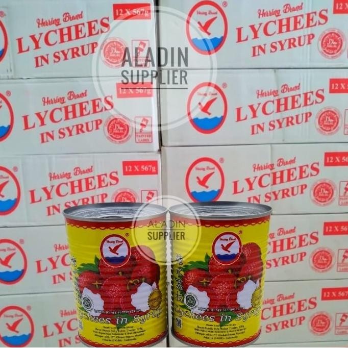 

Herring Brand Leci Kaleng / Lychee In Syrup 567Gr-(1 Karton Isi 12Pcs) Original Dan Terpercaya