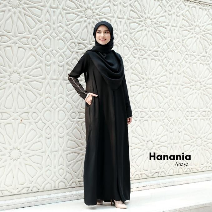 Kupnad Abaya Polos Premium - Hanania Abaya Black Best Seller