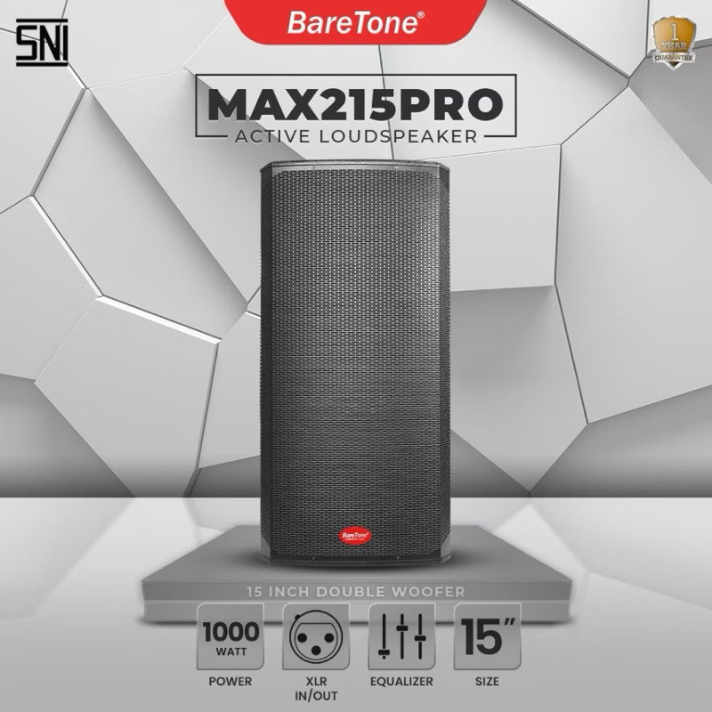 Baretone MAX215PRO Speaker Aktif Double Woofer 15inch