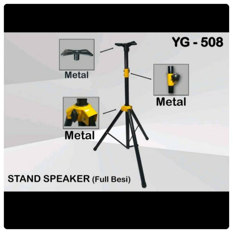 Stand Speaker Tripod Full Besi Kaki