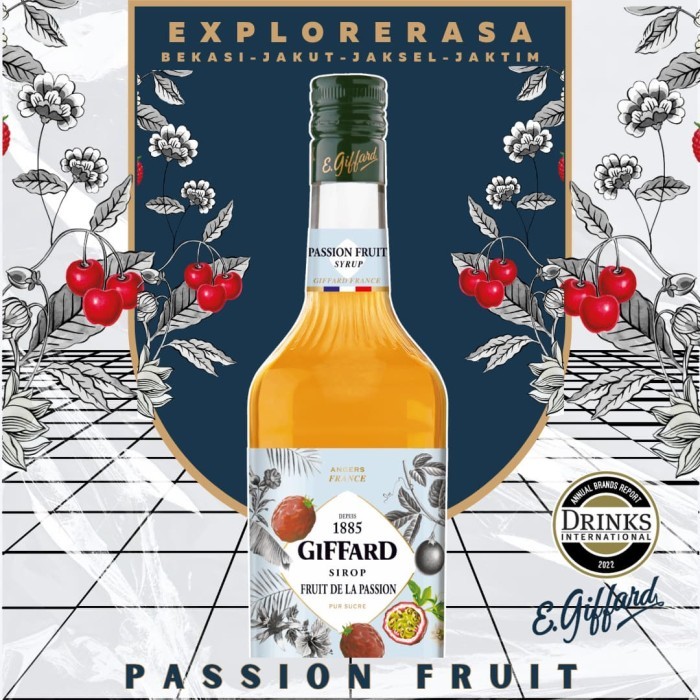 

Giffard syrup Passion Fruit 1 liter