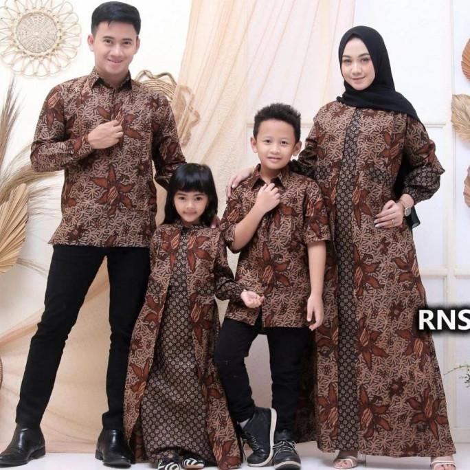 Super Hot, Batik Couple Mama Papa Dan Anak Couple Keluarga Baju Batik Ayah Ibu