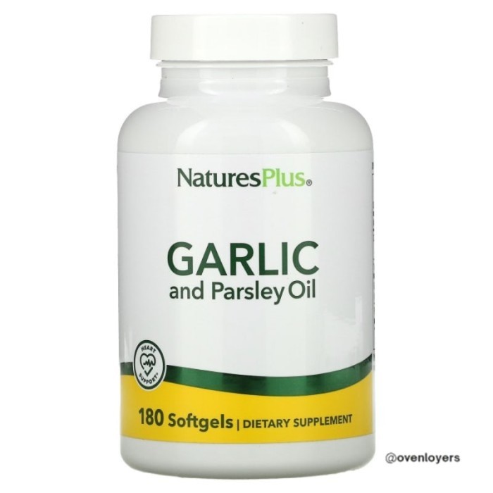 

Natures plus garlic and parsley oil 180 softgels