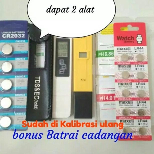 PAKET PH DAN TDS EC METER /ALAT UKUR HIDROPONIK PH AIR DAN TDS EC ORIGINAL DAN TERPERCAYA