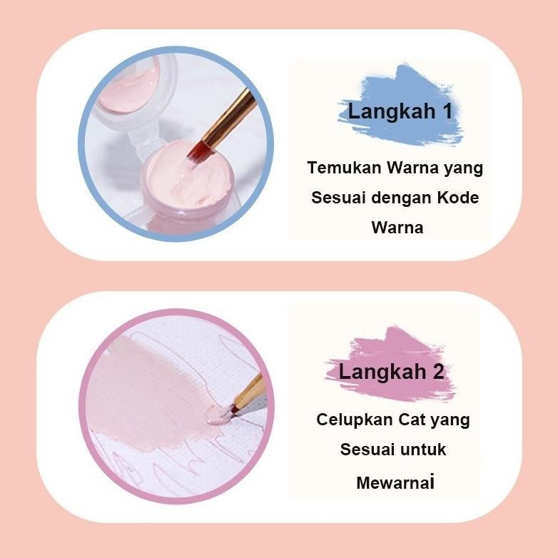 

Uj-53 Balody Paint By Number Kit 20X20Cm Mawar Diy Painting Kit Kanvas Painting Bunga Tulp Flower Paint