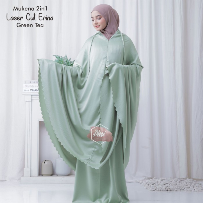 Ready Mukena 2In1 Premium Laser Cut Erina Ready