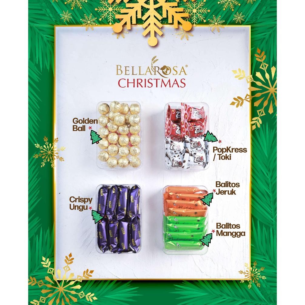 

qw-45 Paket Hampers Natal kue kering cokelat premium Bellarosa Deluxe Grande Jolly Christmas Coklat Murah