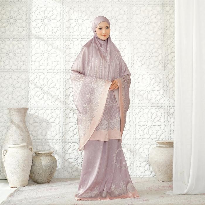 Mukena Travel Printing Miraya Frilly Aster