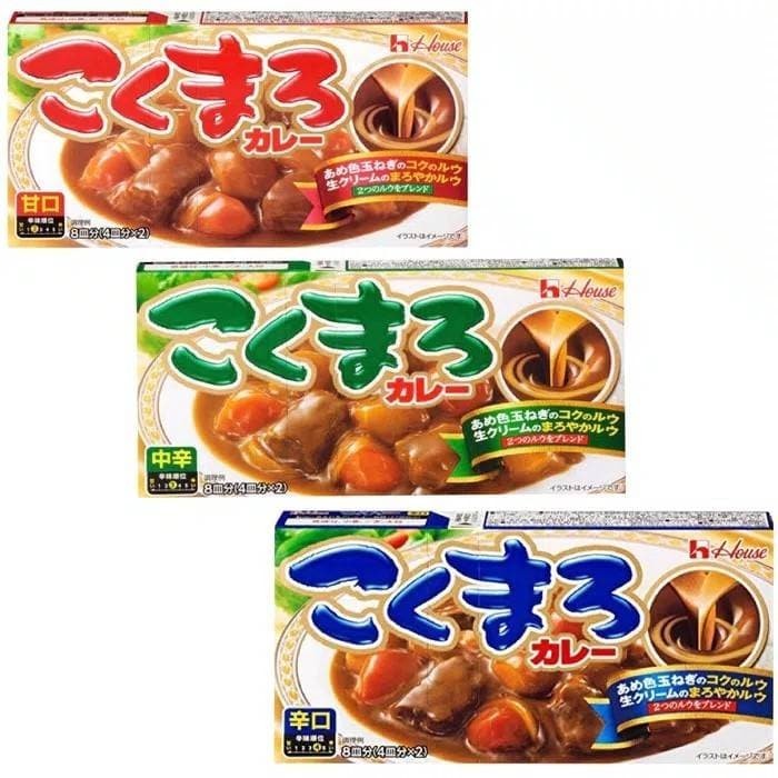 

Japanese House Foods Kokumaro Curry Roux Medium Hot Kari Jepang