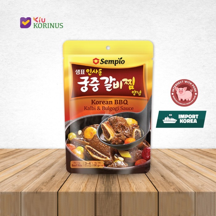 

PROMO! K- Sempio Korean BBQ Kalbi & Bulgogi Sauce / Saus Bumbu Daging Bulgogi Korea 190 g