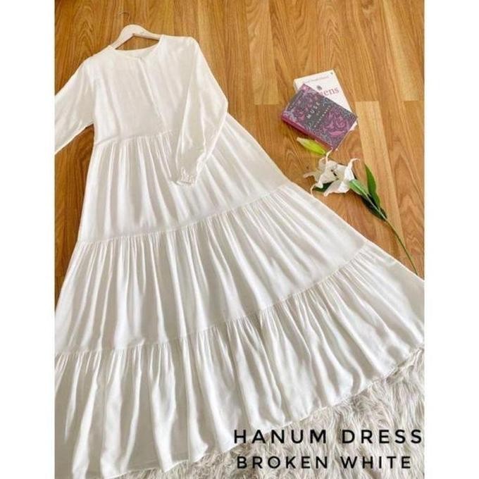 Gamis Hanum Dress  Rayon Twill Polos Premium /Gamis Polos Katun Rayon Premium / Motif Polos / Katun 